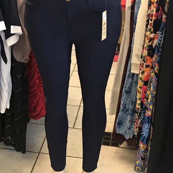 Lara Size Small blue stretch pants - Picture 7 of 8